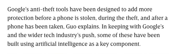 Android Can Now Detect When Your Phone Is Stolen https://t.co/U0lZtFwLNa https://t.co/EdRxTJWWze