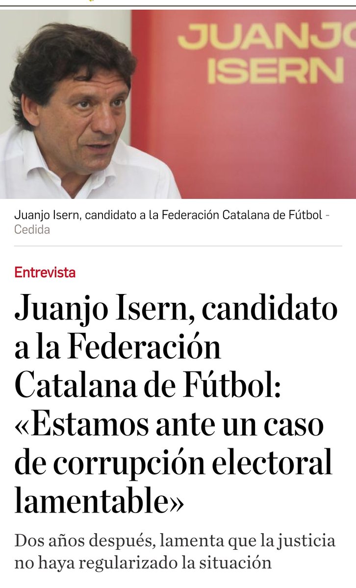 🔴 Juanjo Isern a El Debate "Som davant un cas de corrupció electoral lamentable"

#futbolcat #futsalcat

💻  👉🏼 eldebate.com/espana/catalun…