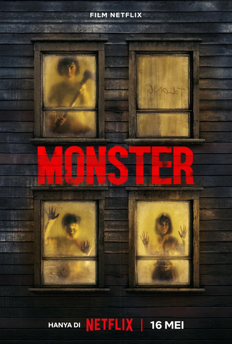 Indonesian film #Monster (2024) now streaming on @netflix #RakoPrijanto After being abducted and taken to a desolate house, a girl sets out to rescue her friend and escape from their malicious kidnapper.