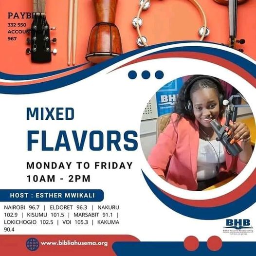 Mwana #MixedFlavours , Leo ni ile siku ambayo huwa tunamsifu Mungu KiTBT Ndani ya #SifaThursday na @DadaE_Mwikali Unarusha macho nyuma ukiwa wapi Leo Msikilizaji, Tujuze SMS:21967 SIMU/WHATSAPP: 07 22 174 200