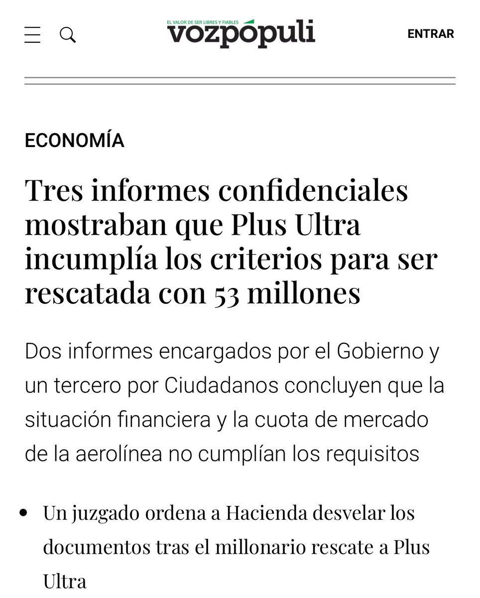 Tráfico de influencias y prevaricación, al menos. A la espera de las consecuencias penales para Pedro Sánchez que presidió el Consejo de Ministros que tomó la decisión de rescatar a esta empresa tras la recomendación de la bien pagá. vozpopuli.com/economia_y_fin…