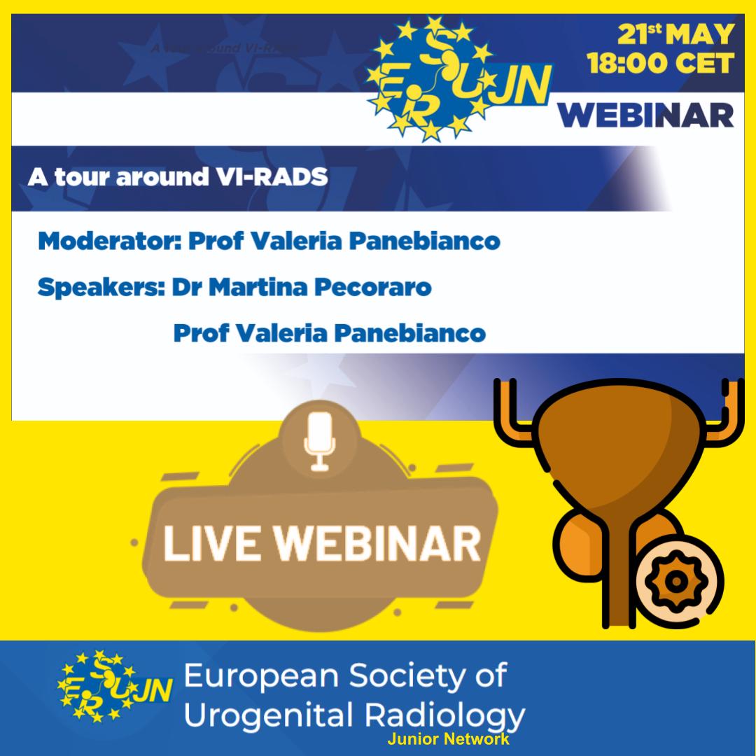 🚀 Tomorrow's the day! Get ready to dive deep into VI-RADS with Prof. Valeria Panebianco & Dr. Martina Pecoraro. 📅 Join us on May 21st at 18:00 for an enlightening webinar packed with expertise and innovation. Secure your spot now!