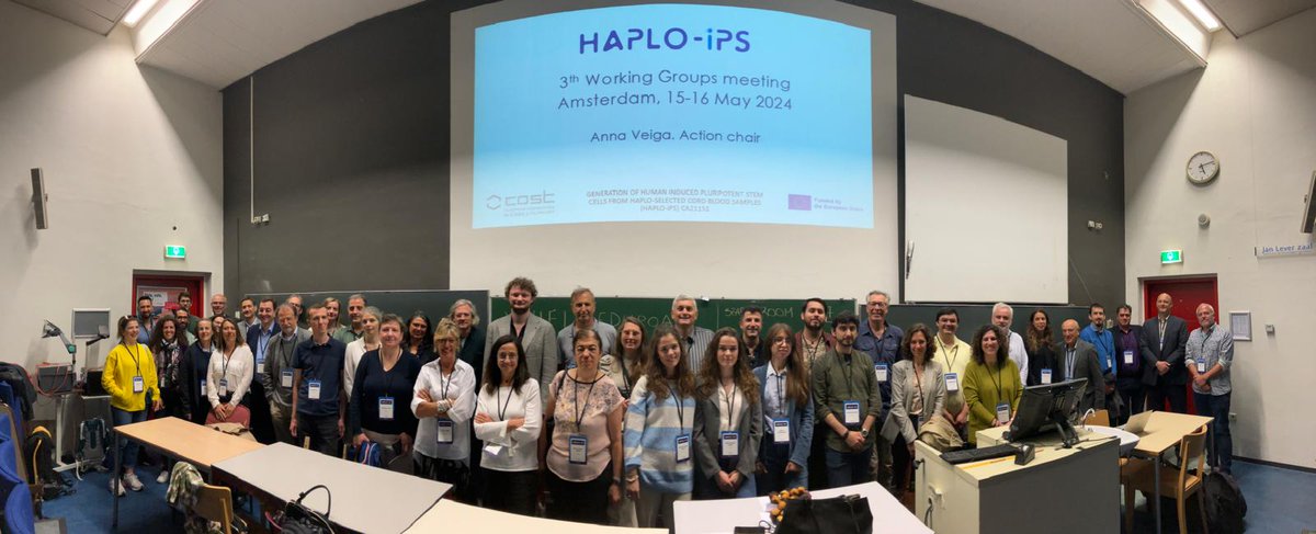 This week, we're hosting a 2-day event in Amsterdam for the @HaploiPS @COSTprogramme Working Groups. The occasion brings together 75 researchers from 29 countries who are working collaboratively to provide a framework for hiPSC generation. 👉 More here: haplo-ips.eu