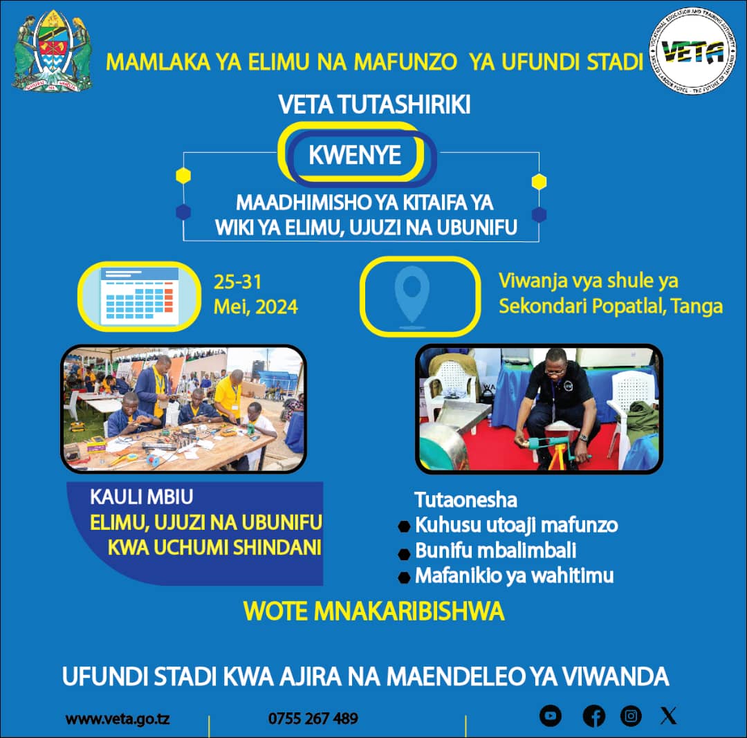 VETA Tanzania (@vetatanzania) on Twitter photo 