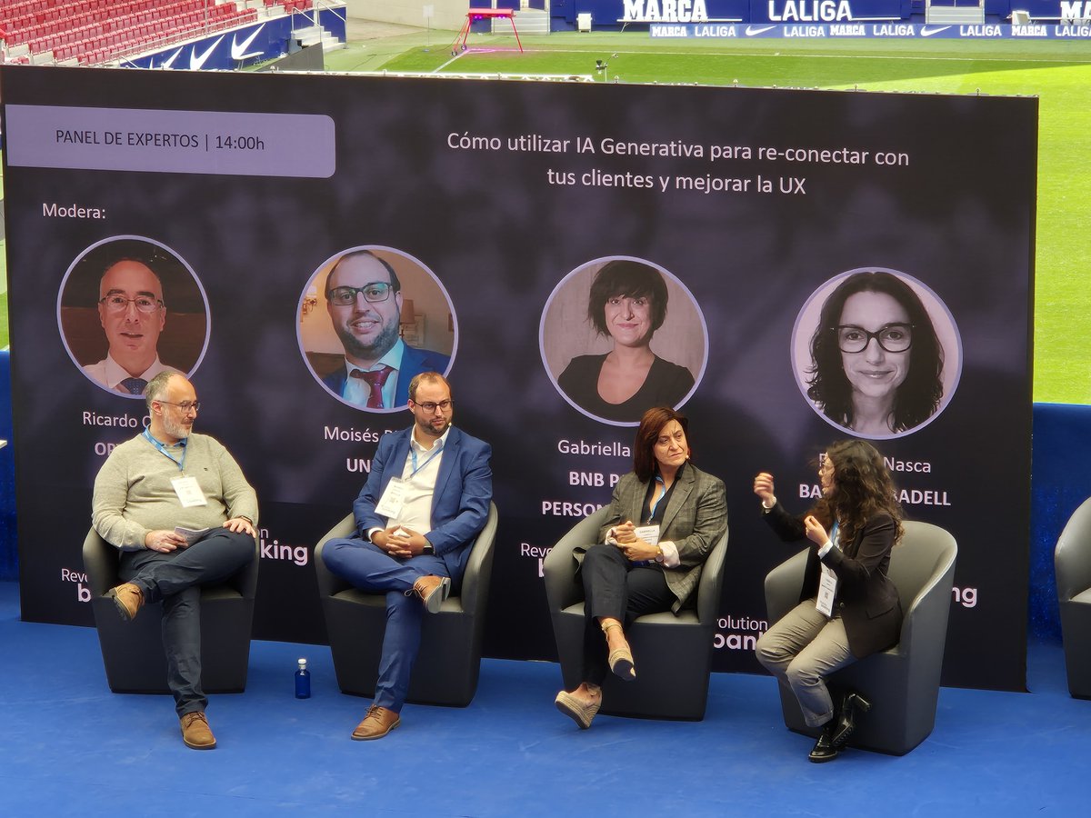 Sabadell Prensa (@sabadellprensa) on Twitter photo #RevolutionBanking24 | Fabiola Nasca de <a href="/BancoSabadell/">Banco Sabadell</a>: “Evaluar los modelos de #IAGenerativa es una tarea compleja; tenemos que garantizar la calidad y veracidad de los contenidos que exponemos y que no conlleven sesgos ni vulnerabilidades en los datos que generan”
<a href="/RevBanking/">RevBanking</a> #RevolutionBanking24 | Fabiola Nasca de <a href="/BancoSabadell/">Banco Sabadell</a>: “Evaluar los modelos de #IAGenerativa es una tarea compleja; tenemos que garantizar la calidad y veracidad de los contenidos que exponemos y que no conlleven sesgos ni vulnerabilidades en los datos que generan”
<a href="/RevBanking/">RevBanking</a>