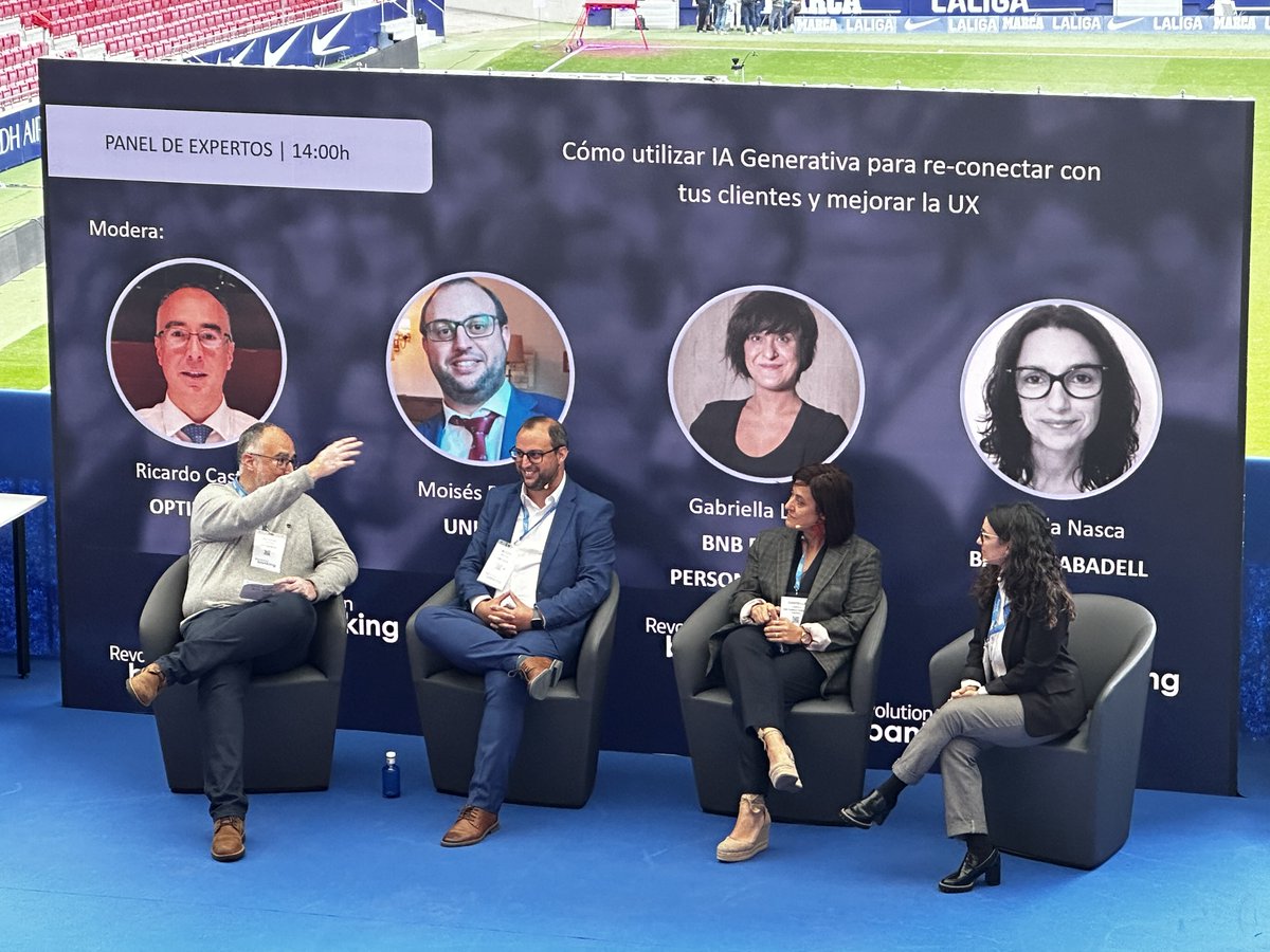 Sabadell Prensa (@sabadellprensa) on Twitter photo #RevolutionBanking24 | Fabiola Nasca de <a href="/BancoSabadell/">Banco Sabadell</a>: “Si delegamos totalmente la responsabilidad de los contenidos que creamos en la #IA existe el riesgo de perder la singularidad que cada ser humano aporta”
<a href="/iKN_Spain/">IKN_Spain</a> <a href="/RevBanking/">RevBanking</a> #RevolutionBanking24 | Fabiola Nasca de <a href="/BancoSabadell/">Banco Sabadell</a>: “Si delegamos totalmente la responsabilidad de los contenidos que creamos en la #IA existe el riesgo de perder la singularidad que cada ser humano aporta”
<a href="/iKN_Spain/">IKN_Spain</a> <a href="/RevBanking/">RevBanking</a>
