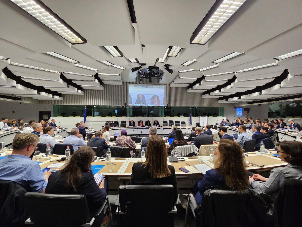 At the openning session of the #EuroMeSCo Annual Conference on #Mediterranean Foresight: Exploring Future Scenarios of Cooperation at the European Economic & Social Committee Brussels @euromesco #euromesco2024