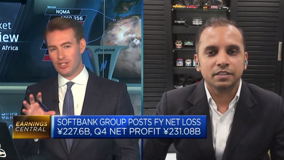 It's always great chatting with @CNBC Capital Connections host, super sharp @dan_murphy We discuss @SoftBank_Group earnings, positive position of @Arm in its portfolio for its AI ambitions but also the 'overdependence' and need for diversification to make the AI investment