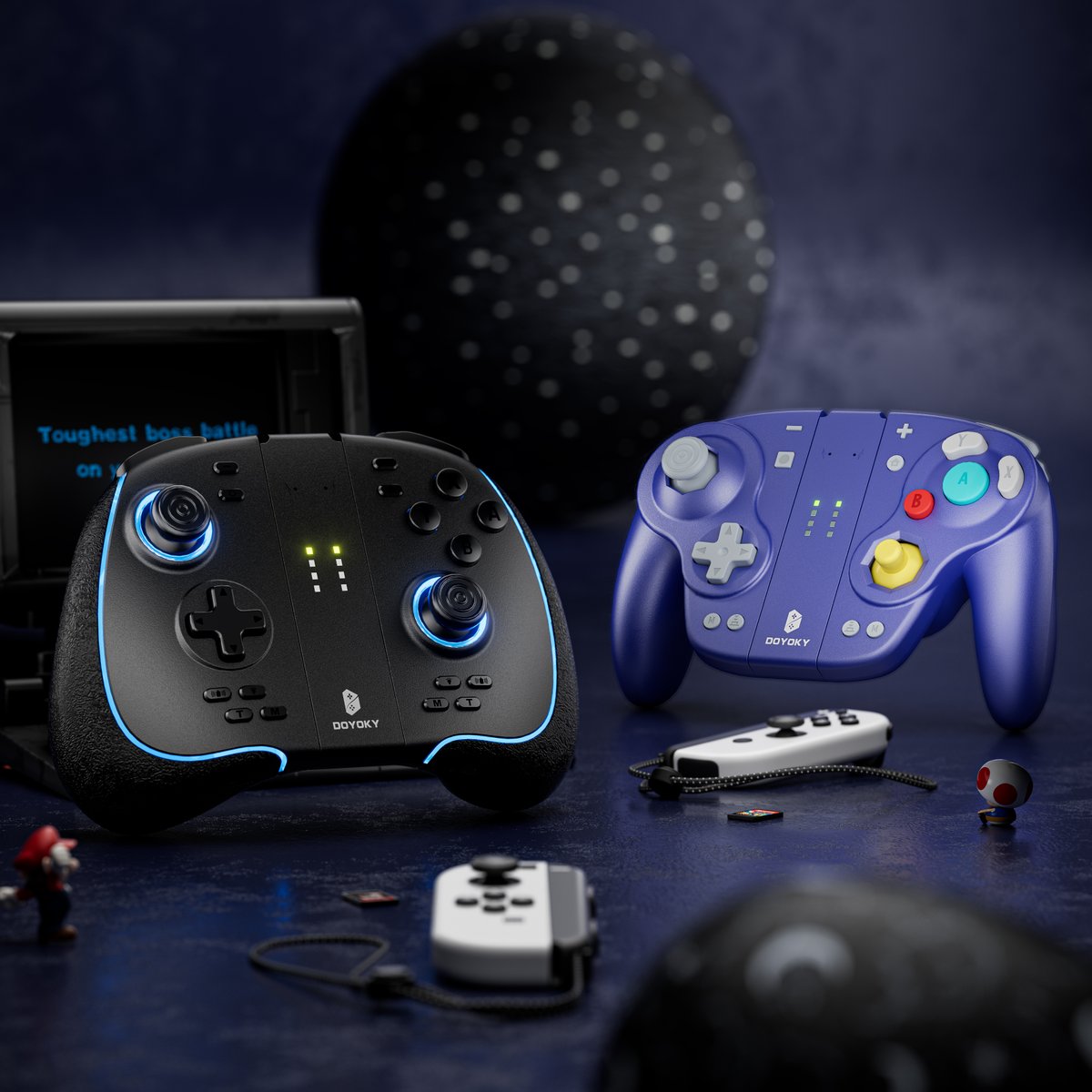 DOYOKY Epoch &amp; DOYOKY Retro
2 BIG Joycons for BIG hand users. 
#DOYOKY #nintendoswitch #game #Joycon #Controller #nintendo #Gaming