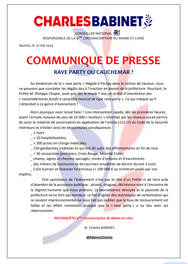 BabinetCharles's tweet photo. #raveparty #Parnay #Saumur
@Prefet49
#circo4904
@Reconquete_off https://t.co/3LqIAXEJoY