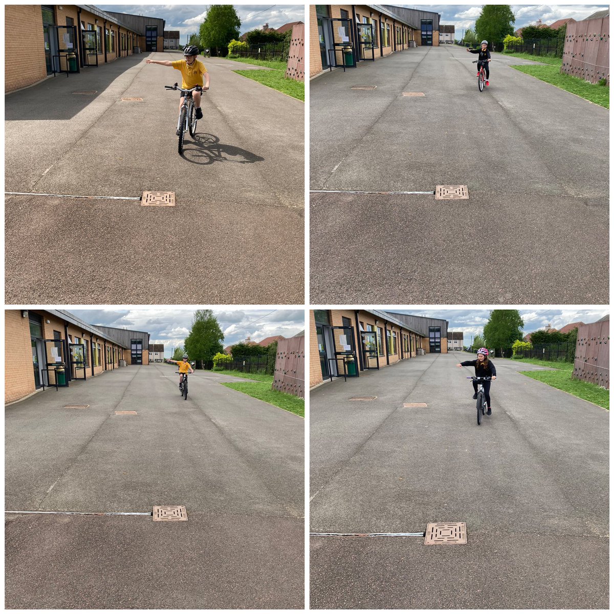 Bikeability level 2 - right turn from a major to minor road  @CarnwathPrimary @cyclestationbh @CyclingScotland
