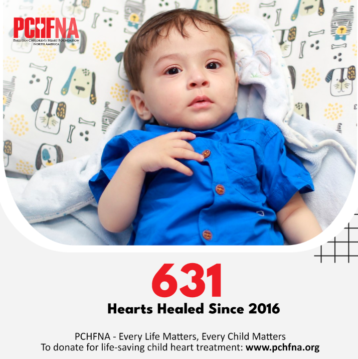 Since 2016, with the support of our incredible donor base, we have financially supported 631 child heart surgeries & paved the way to a completely normal life for deserving children in Pakistan with #CHD. #PCHFNA #EveryLifeMattersEveryChildMatters
#Donate: pchfna.kindful.com
