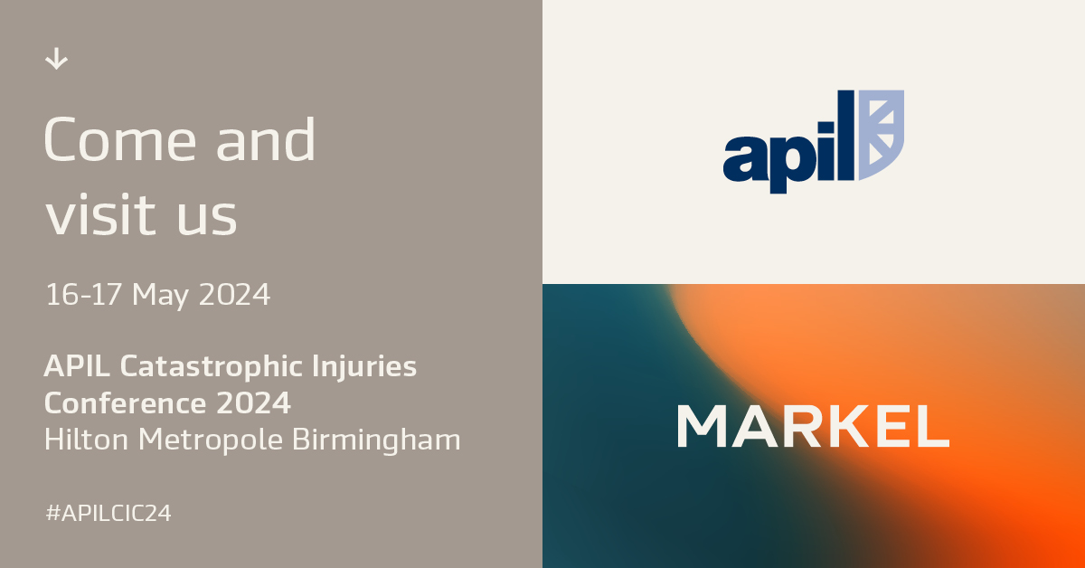 The APIL Catastrophic Injuries Conference 2024 is now open! @MatthewBromfield and @FrancescaBarry will be on-site for the next two days to talk to you about our ATE insurance and how we can support your commitment to providing access to justice for your clients. #WeAreMarkel