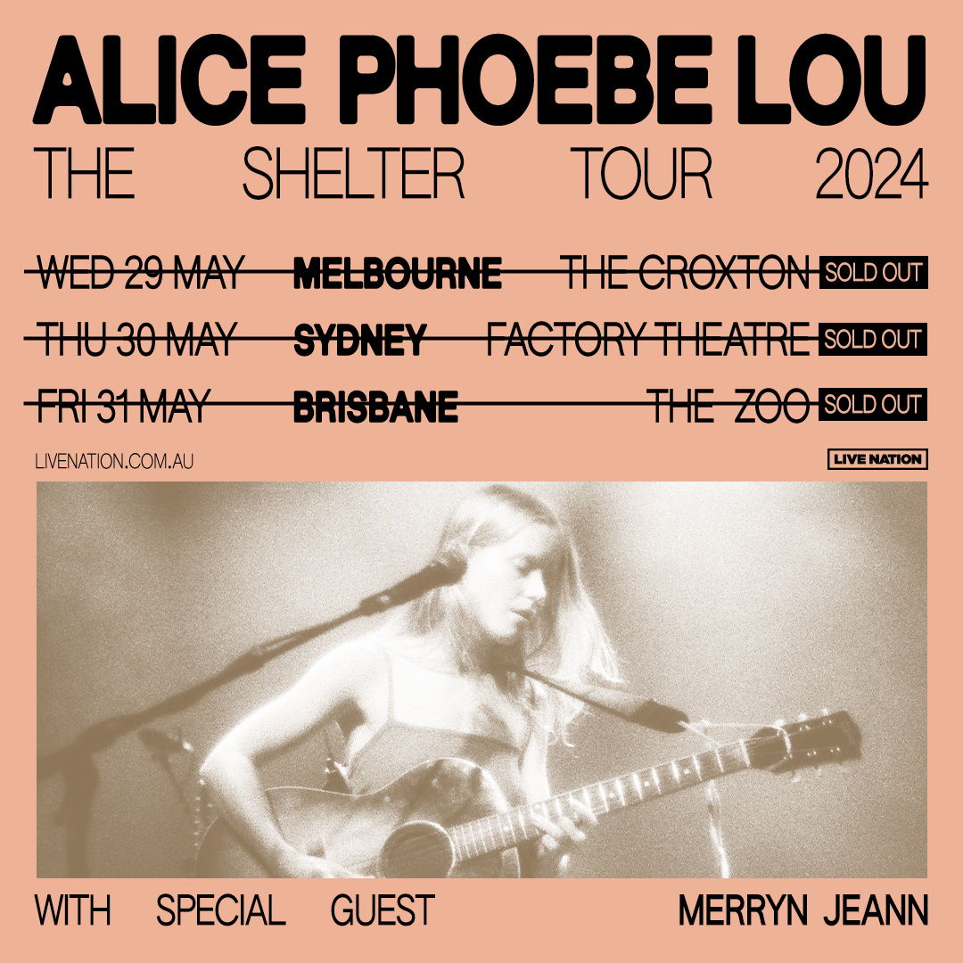 📣 Special Guest announced! @merrynjeann will be joining @alicephoebelou this month on The Shelter Tour 2024! More Info 👉 lvntn.com/APL24
