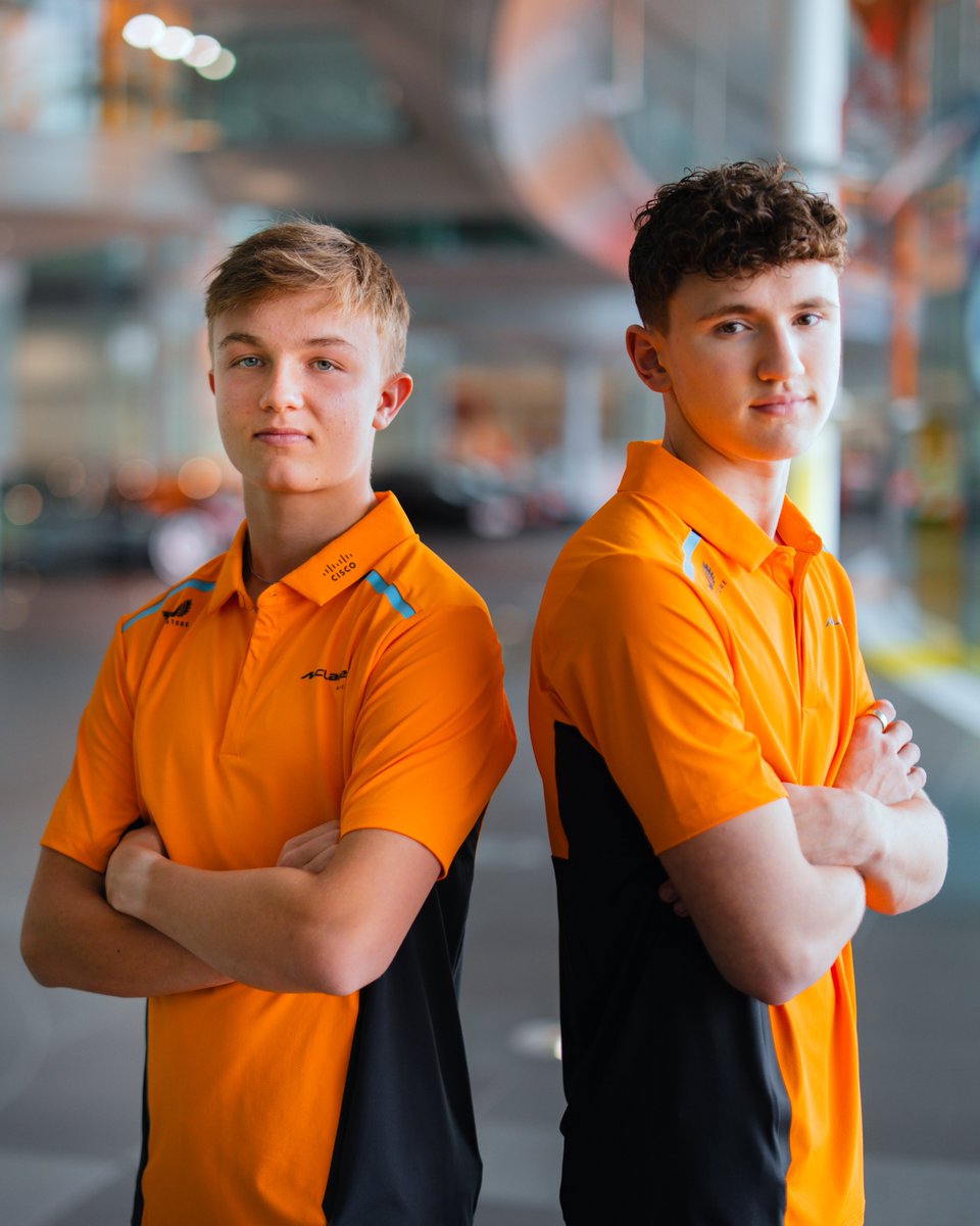 Introducing the McLaren Driver Development programme's newest recruits... In fresh papaya threads, it's Martinius Stenshorne and Alex Dunne! 🧡🙌 📸 @McLarenF1 #F3 #RoadToF1