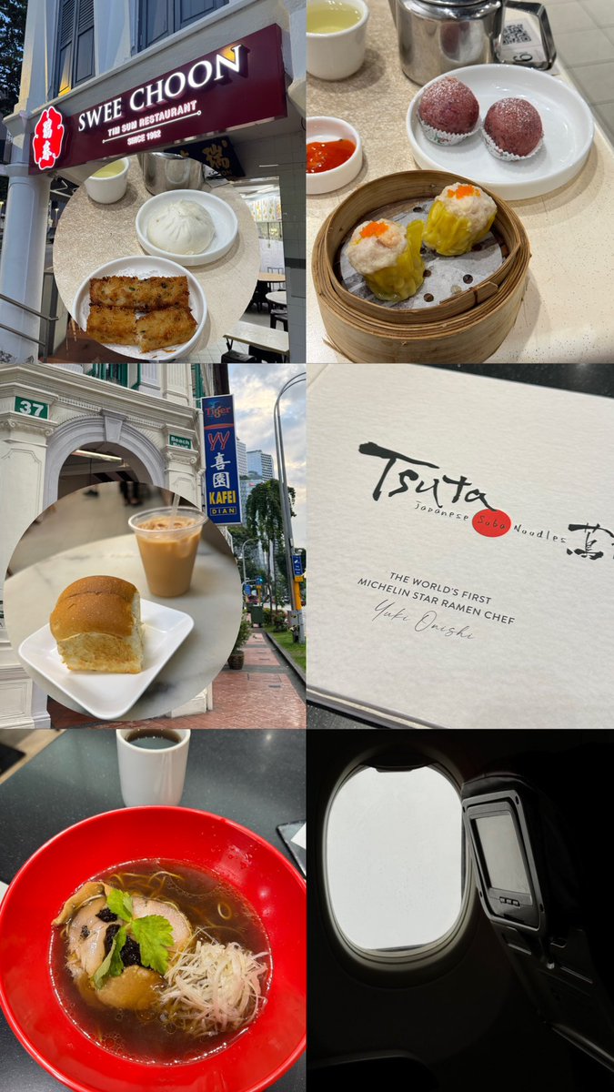 DAY 3 SG
Swee choon dimsum , yy kafei ,tsuta ramen michelin 🔥 , back home!!