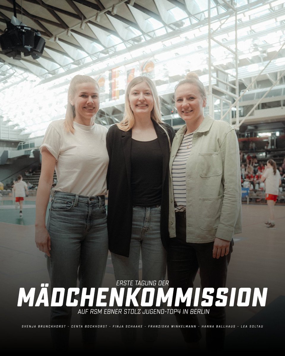 Girl Power beim TOP4 💯 Die neu gegründete Mädchenkommission kam beim TOP4 in Berlin zu einem ersten Austausch zusammen. Ziel ist die zukunftsorientierte Förderung des Mädchenbasketballs 📈 ••••• 🏀⚫️🔴🟡🔥 #KoerbeFuerD #TOP4