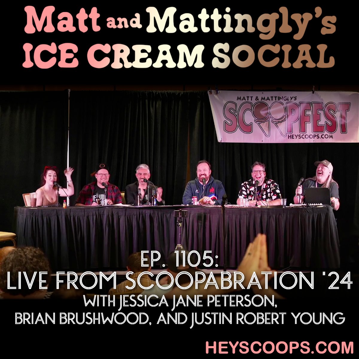 We are joined by <a href="/shwood/">Brian Brushwood</a> and <a href="/JustinRYoung/">Justin Robert Young</a>, as well as magician <a href="/JessicaJaneMagi/">Jessica Jane Peterson</a>. Great Night breaks out the Jacob imitation, and then, out of nowhere, Jessica Jane makes friends with the Scoops by throwing Matt right under the bus. We recap some of the highlights of Scoopfest…