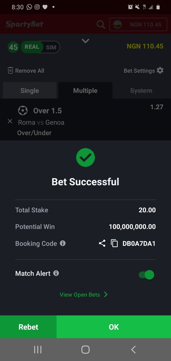 🔥MEGA ODDS IS READY🔥

🔥N20 WIM 100M🔥
🔥OVER 1.5 GAMES🔥

🔥EDIT/FLEX AND BOOM🔥

DROP SPORTY ID IF YOU DONT HAVE STAKING POWER LET SOMEONE FUND YOU
