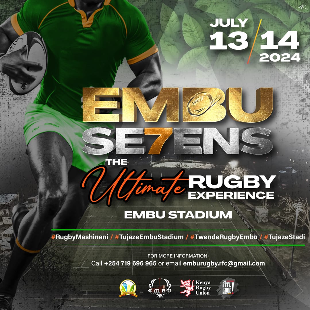 In 57 days Moi Stadium Embu will host the 7th edition of the Embu Rugby Sevens Tournament. What teams are you expecting to see? 📸 Courtesy #Embu7s #RugbyKE