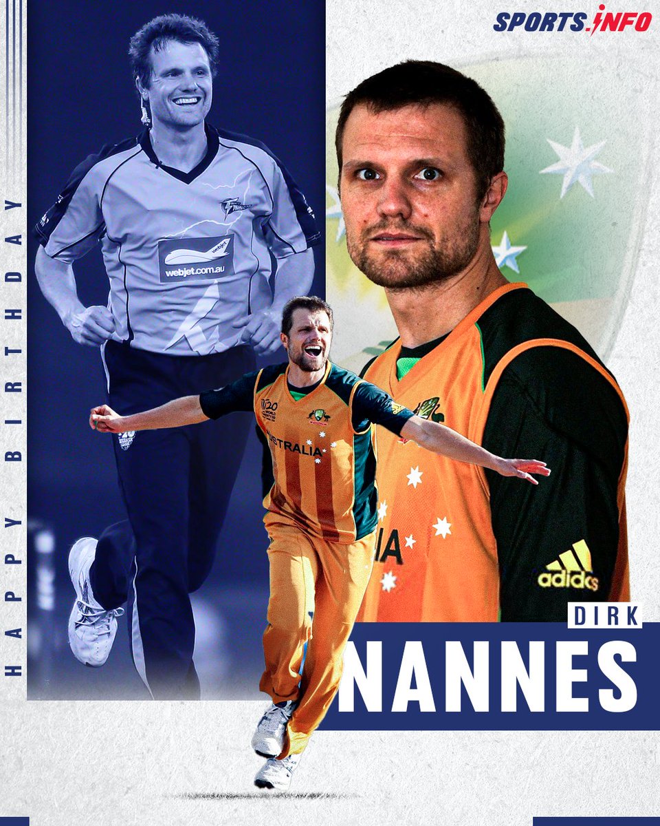 A very happy and cheerful 48th birthday wishes to former Australian-Dutch bowler, Dirk Nannes.

#DirkNannes #Australia #Netherlands #HappyBirthday #Cricket #SportsInfoCricket