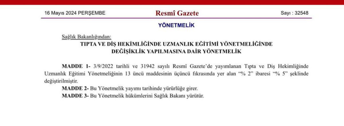 TUS’ta puan kesinti kuralı %2’den %5’e çıkarıldı. Bu değişikliği olumlu bulmadım.

Bir uzmanlığa yerleştikten sonra o bölüm belki hayal ettiğimiz gibi çıkmıyor, belki mobbing oluyor, hayat bekleyimizle uymadığını farkediyoruz. 

Hekimlerin bir bölümden istifa edip başla bir