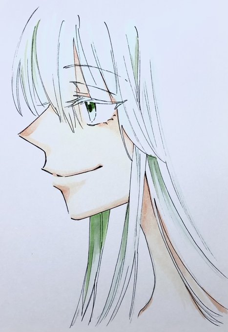 「profile white hair」 illustration images(Latest)
