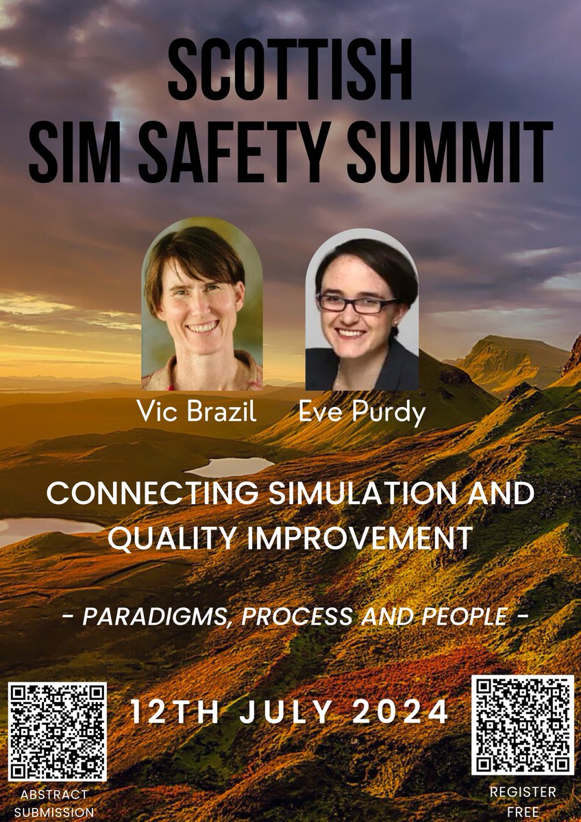 Can't wait to hear the captivating <a href="/SocraticEM/">Victoria Brazil</a> and <a href="/purdy_eve/">Eve Purdy</a> speak at #simsummit2024

Registration:

tinyurl.com/39tdp5s2

Abstract submission:

tinyurl.com/4sfbyv8d