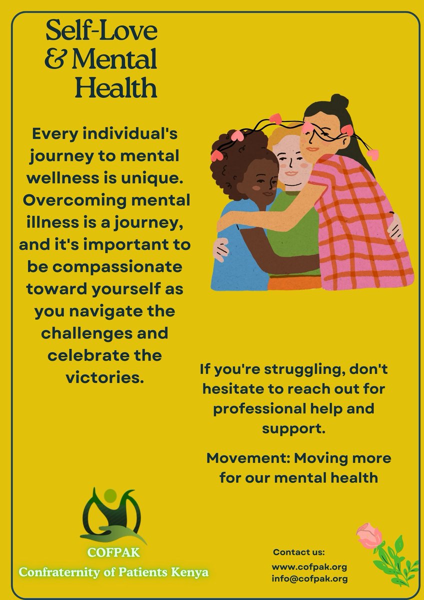 Confraternity of Patients Kenya on Mental Health: Overcoming mental illness is a journey, and it's important to be compassionate toward yourself as you navigate the challenges and celebrate the victories. If you're struggling, don't hesitate to reach out for professional help