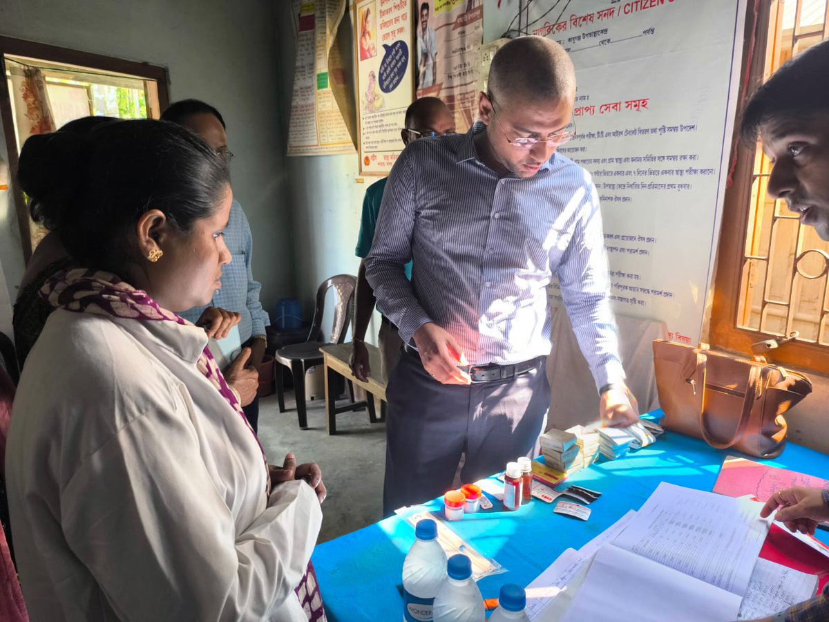 On 15/05/2024, the DC Cachar visited Kazidhar Sub Centre and Kabuganj Sub Centre and inspected various sections of the health centers, assessing their functioning. Additionally, DC Cachar took stock of the quality of health services provided to patients.