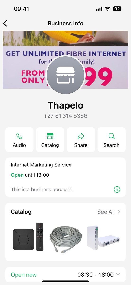 @Liihlendimande @vumatel Please text the guy you will be connected by COB tomorrow. The sooner they credit the money to SADV they’ll send someone to install.