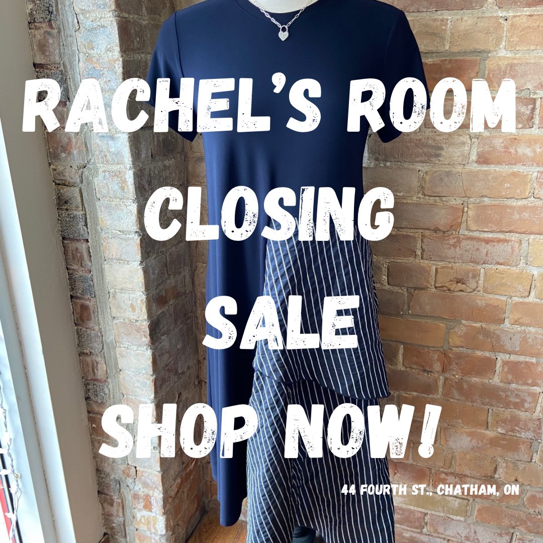 Shop now! 30% off all new fashions! 20% off already reduced items! Last day JUNE 21! Note* All sales are final May 31 is the last day to redeem Gift cards and Credit notes . . #shopck #ckont #shoplocal #sale #closing #closingsale #storeclosing #chatham #sarnia #windsor #london