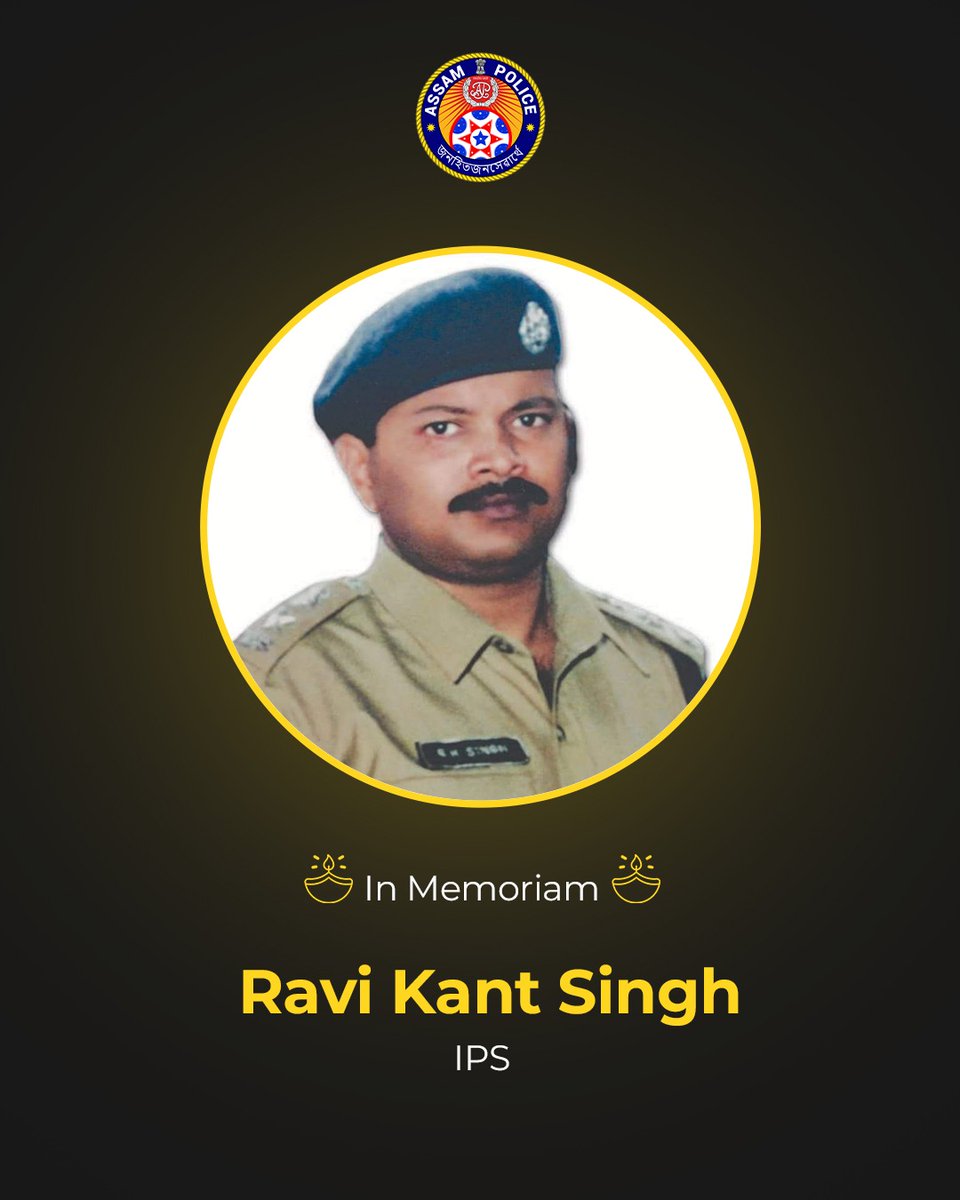 Today, we remember the valor of Ravi Kant Singh, IPS, who bravely fought extremists in Tinsukia in 1996 and made the supreme sacrifice.

His courage and dedication continue to inspire us. 
 
Assam Police salutes his heroic legacy. 

#LestWeForget