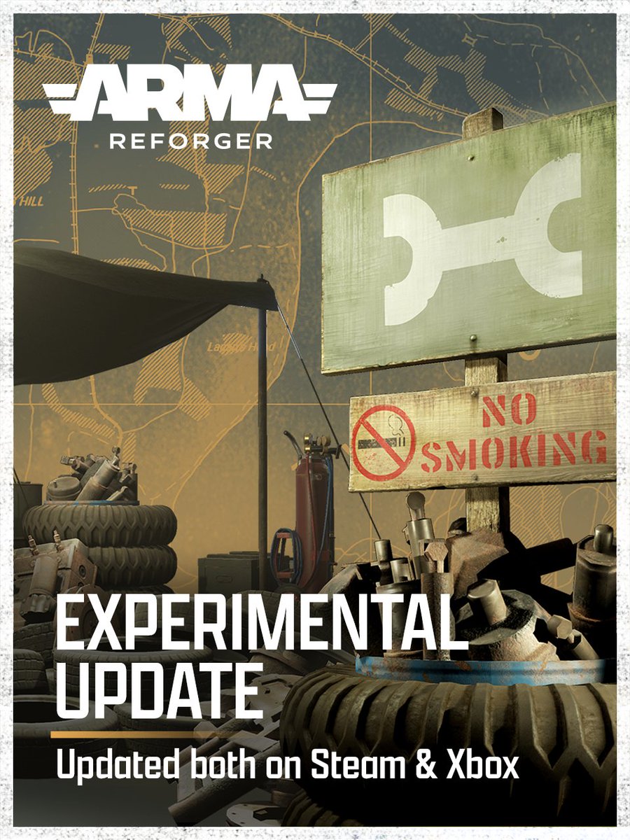 The #ArmaReforger Experimental application has been updated on Steam. 🛠️

We're aware there is an issue with the Xbox Experimental update and are working to resolve it as soon as possible.

Changelog here 👇
reforger.armaplatform.com/news/experimen…