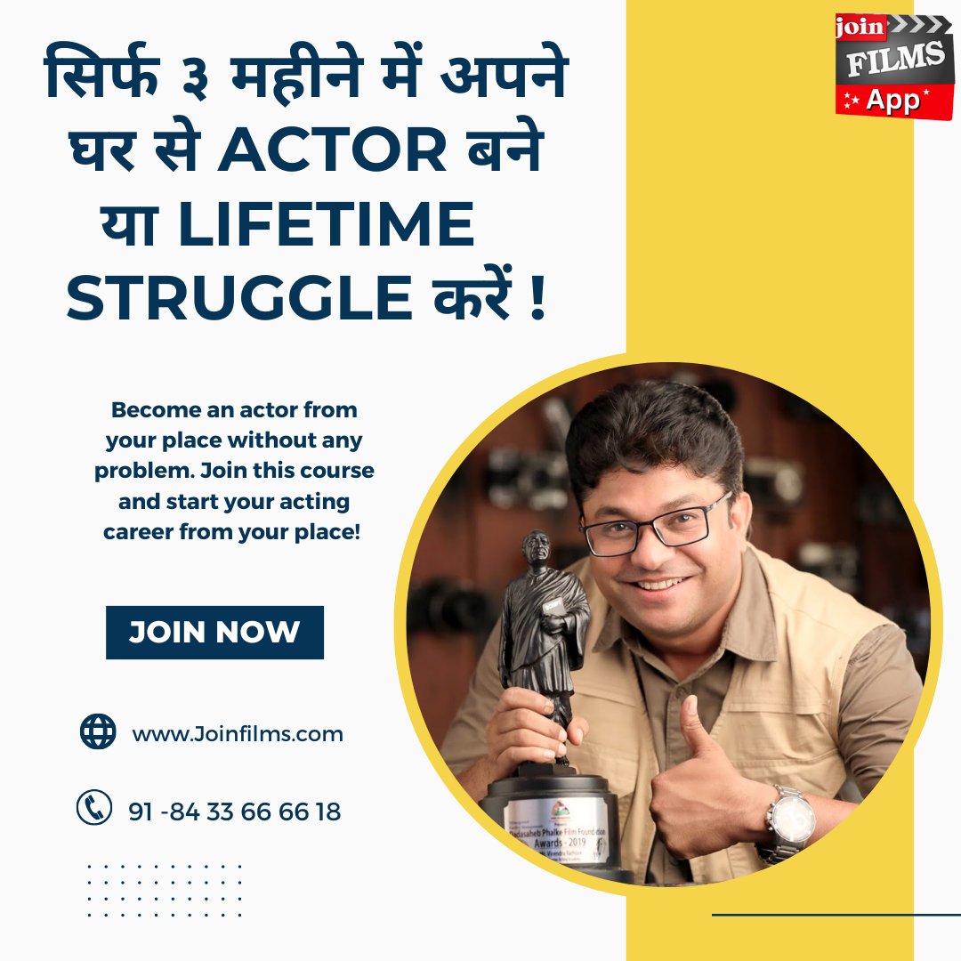 Lights, camera, action! Become An Actor in just 3 Months from your place. Step into the spotlight and unleash your inner star with our Online Camera Acting Course starting May 23rd, 2024. Don't just dream it—live it! Secure your place now and let's make movie magic together! For