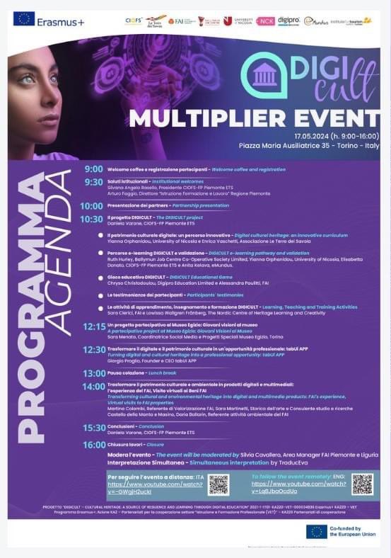 digiprocc's tweet image. Join us tomorrow! To attend in person or online, please register using the form
forms.gle/hdScSmfvN8SWPu…
🖥️ The event will also be livestreamed online at the following links:
ENG: youtube.com/watch?v=LqBJba…
ITA: youtube.com/watch?v=-GWgjH…