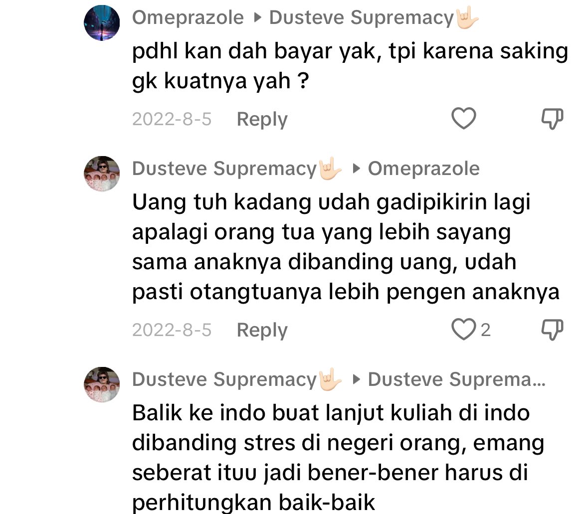 Intinyaaa banyak banget yang harus diperjuangkan kalo kamu berjiwa besar, monggo dicoba pait paitnya dilewati dengan sabar & tegar. Mau dimanapun kuliah tuh ya susah, gaada  yg gampang, pada kenyataannya banyak temen2 & kakelku yg kuliah disini gakuat & balik ke indo