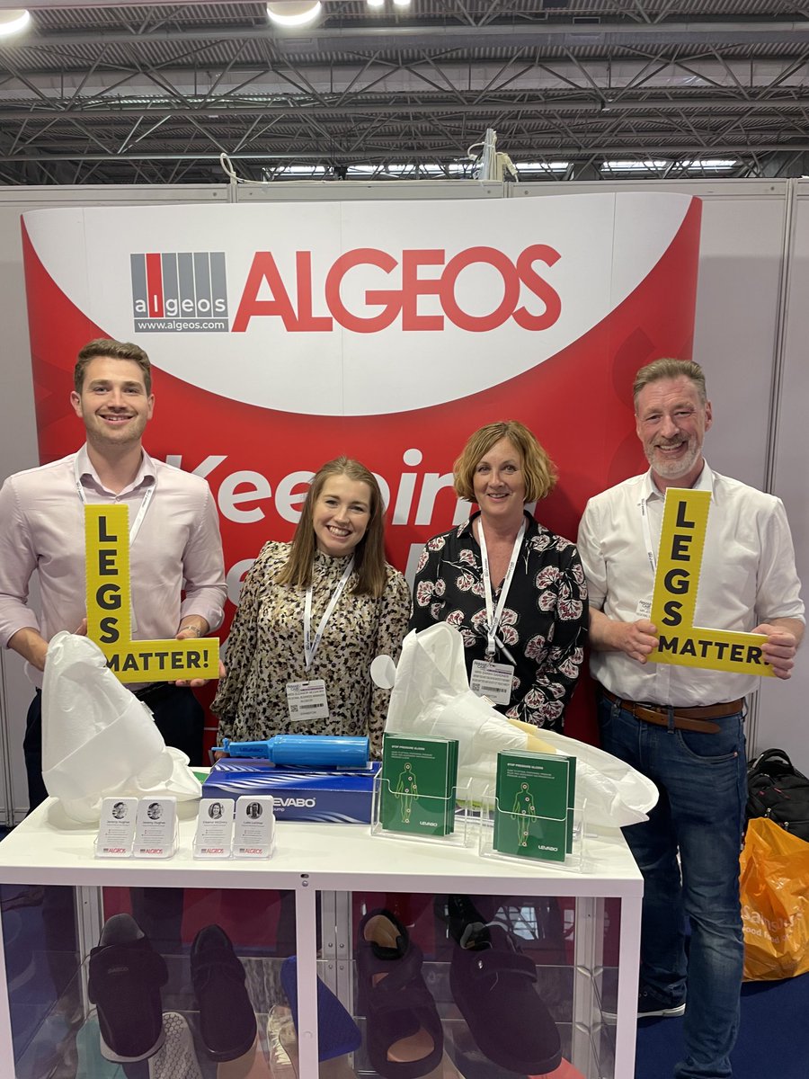 Catching up with our new Gold ⁦@LegsMatter⁩ sponsors at the #PrimaryCareShow. Thank you so much ⁦@Algeos⁩ we really appreciate your support. ⁦@SoTV_UK⁩