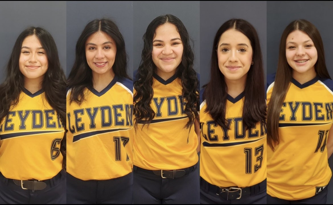 Leyden Softball 🥎 Senior Night “Take Two” is happening today at the Ballpark at Rosemont 🏟️. Come celebrate our 5 amazing seniors: Bibi, Natalia, Zoe, Arlette, and Bella. The Senior Ceremony will happen at approximately 4:45 pm @Leydenathletics @leydenpride212 @LeydenSoftball