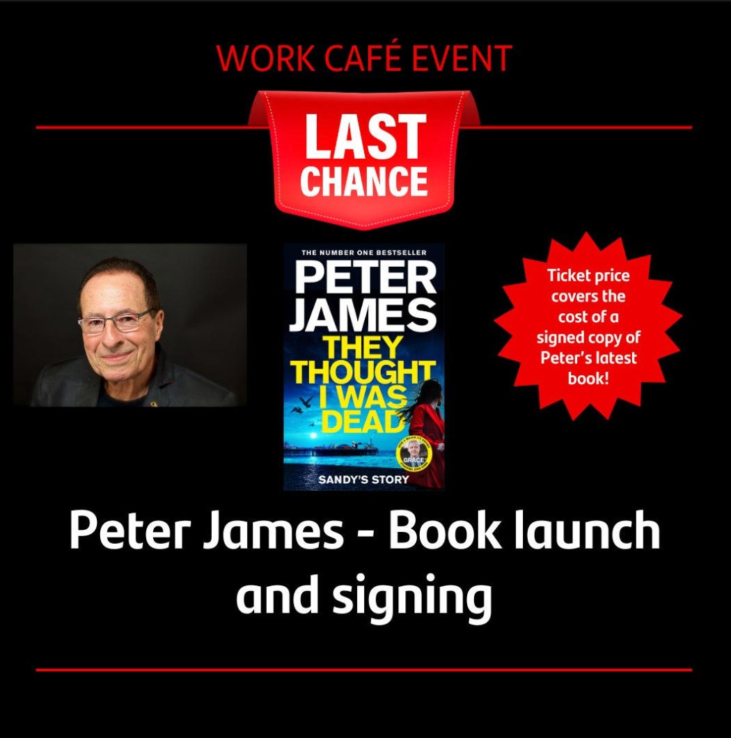 If you're in or around St Helier this Saturday, come join me for a chat and book signing! Click the link below for full details of the event and to get your tickets - See you there! workcafe.je/events/peter-j…