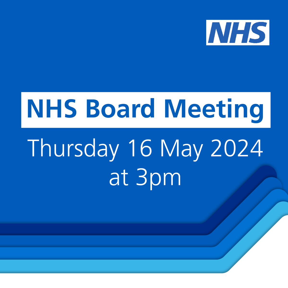 We’ll be live streaming our next #NHSBoard meeting today at 3pm. You can find the agenda, board papers and link to watch the public session on our website. england.nhs.uk/about/nhs-engl…