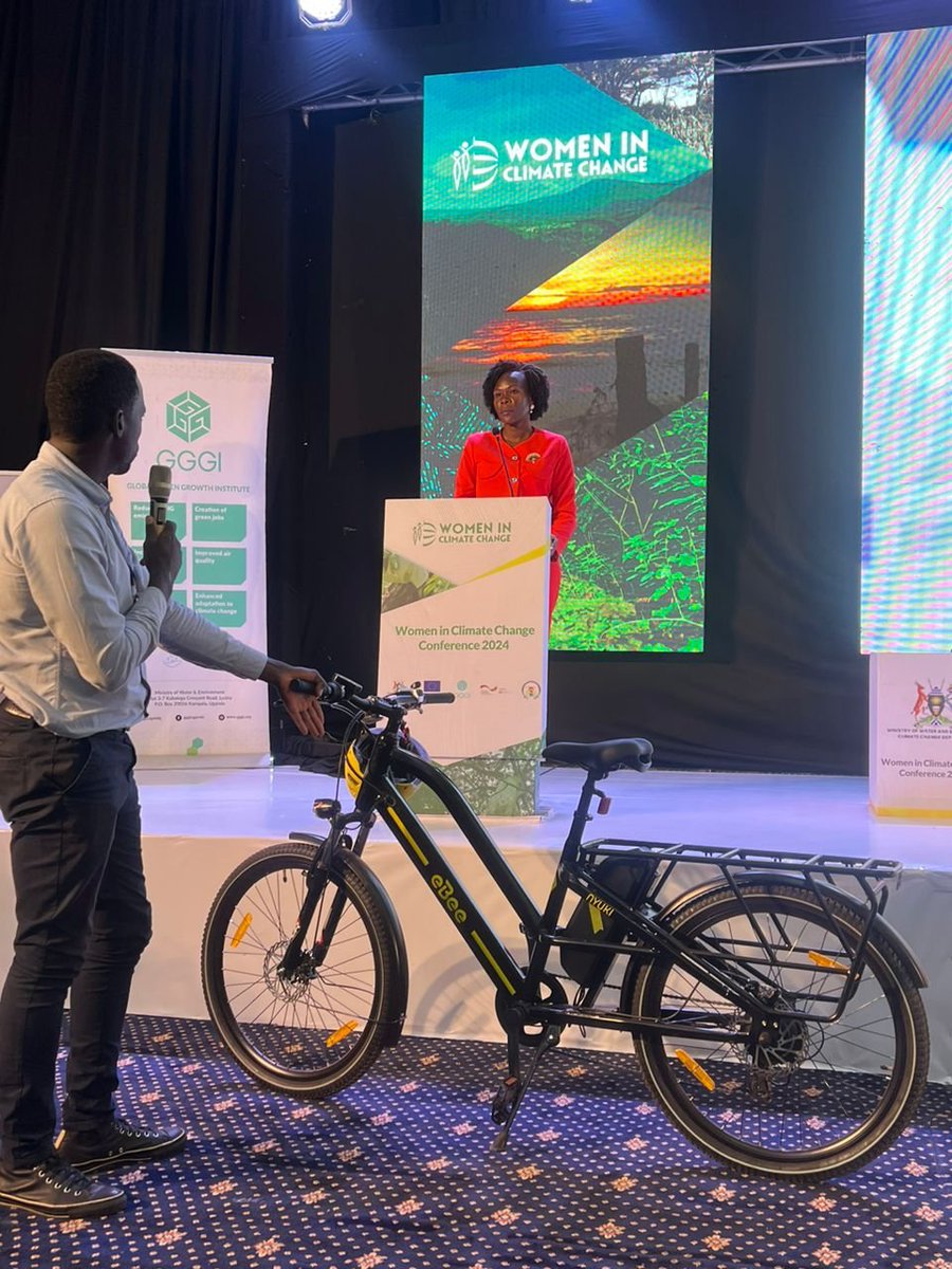 I had interaction with the Minister of Trade & Investment @HonAniteEvelyn, I lobbied for affordable taxes, #SafeCyclingLanes for zeroemissions mobility to promote climate action & sustainable transportation. Let's pedal towards Sustainability @GggiUganda  #WICC2024 @eBee_Uganda