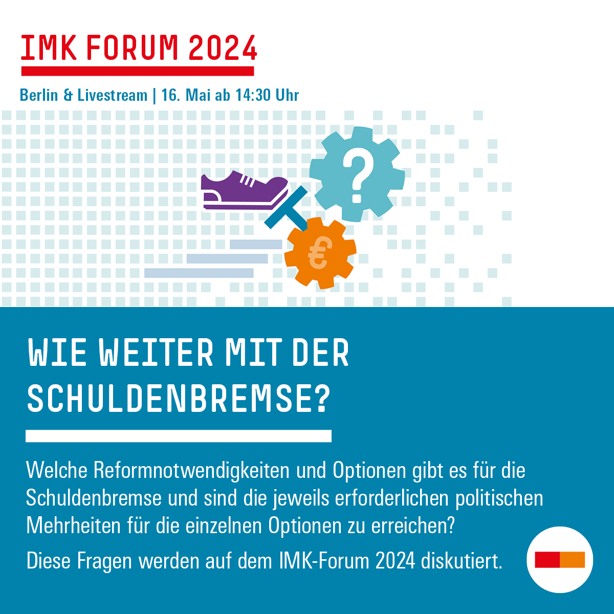 ❗️Gleich geht es los - #IMKForum2024 @IMKFlash-Direktor Sebastian Dullien (@SDullien) übernimmt die Begrüßung und wird in das Thema 'Wie weiter mit der #Schuldenbremse' einführen. 📺Hier geht es zum Livestream 👉 boeckler.de/de/aktuelle-ve…