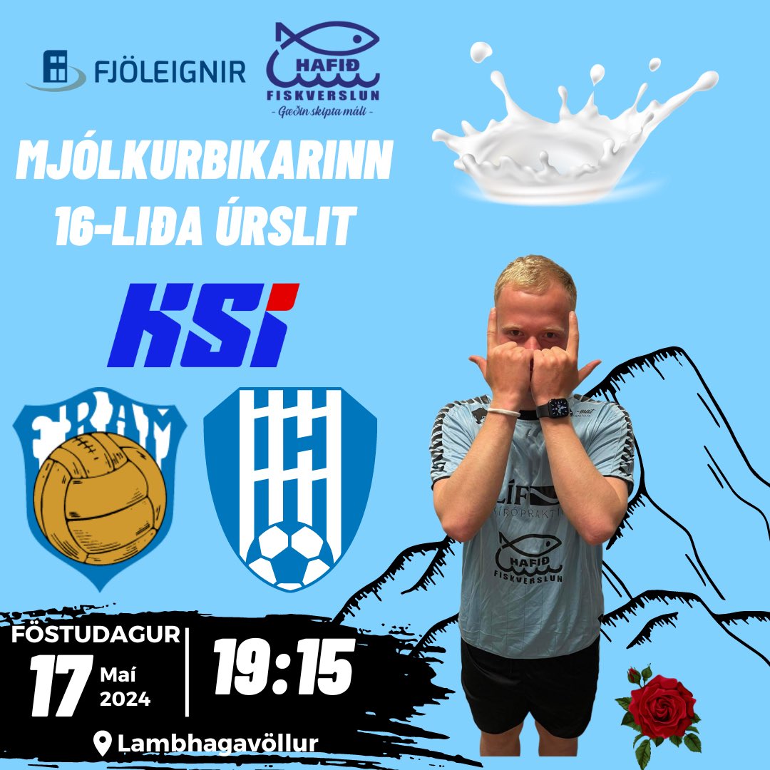 STÆRSTI LEIKUR Í SÖGU ÍH!

16-liða úrslit Mjólkurbikarsins annað kvöld gegn Fram á Lambhagavelli.

Þurfum alla stuðningsmenn ÍH á völlinn til þess að koma okkur skrefi nær Evrópu!

Rósir eru rauðar🌹
Fjöllin eru blá 🗻
Hverjir eru bestir? ÍH🩵
#Road2Europe