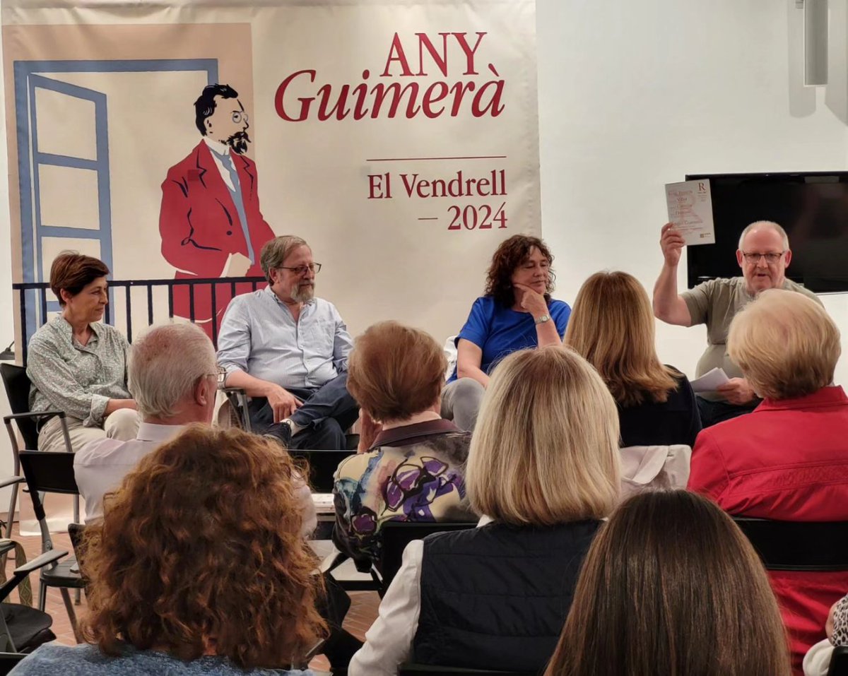 📙Ahir es va presentar el número 325 de la @RevistaCat amb un dossier especial sobre #ÀngelGuimerà, a càrrec de Joan Martori. Ens van acompanyar el comissari de l'#AnyGuimerà, Ramon Bacardit; la directora de la revista, Lluïsa Julià, i Neus Oliveras, filòloga. #EstimemLaCultura