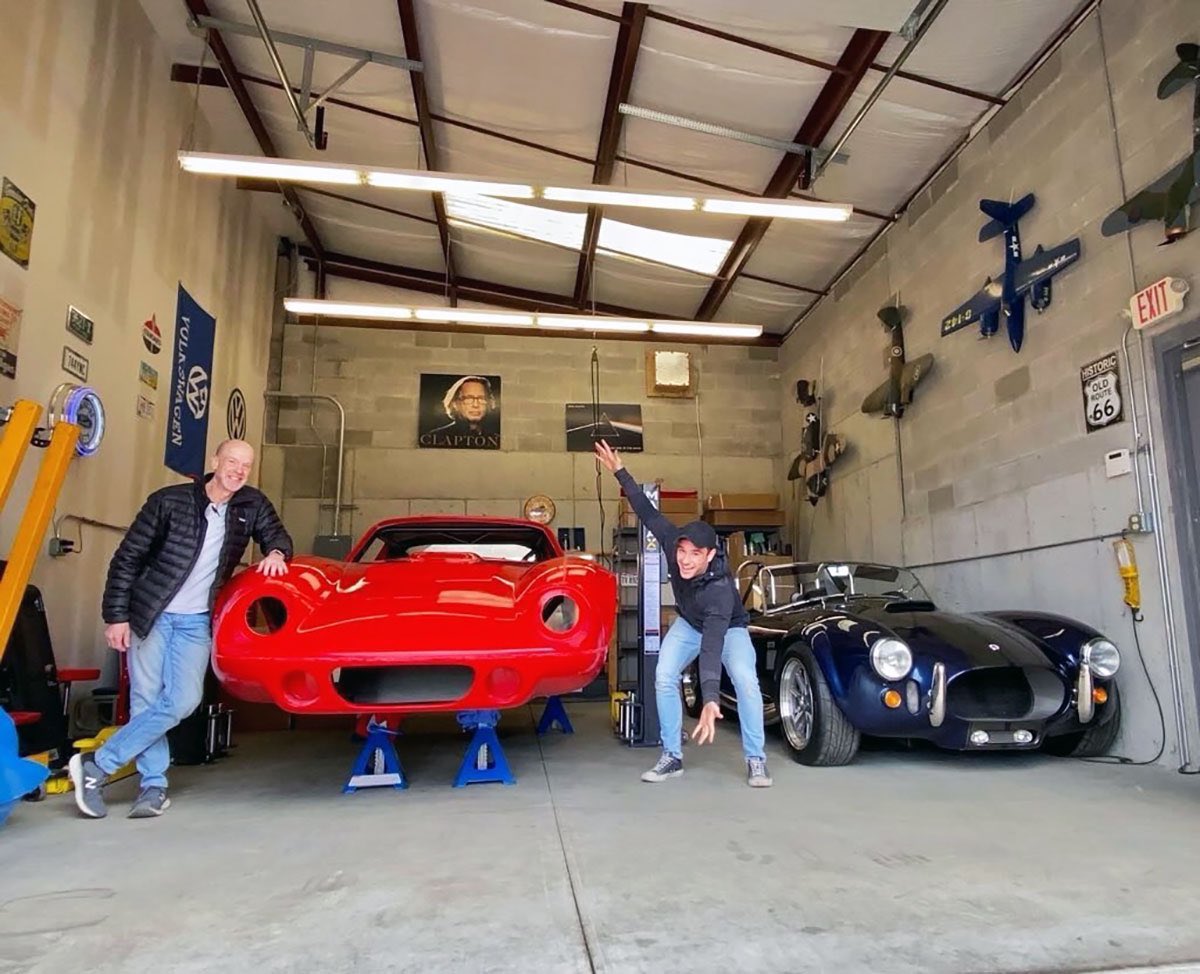 FactoryFive's tweet photo. We love to hear family build stories, and customer Alex V. &amp; his Dad shared photos and details of the #FactoryFive #Mk4 #Roadster and a #Type65Coupe they've graduated. Read more - https://t.co/2dpSoHW95L.

#factoryfivefamily #morethanacar #buildmemories #carsdaily #builtnotbought https://t.co/1djvLeycY0