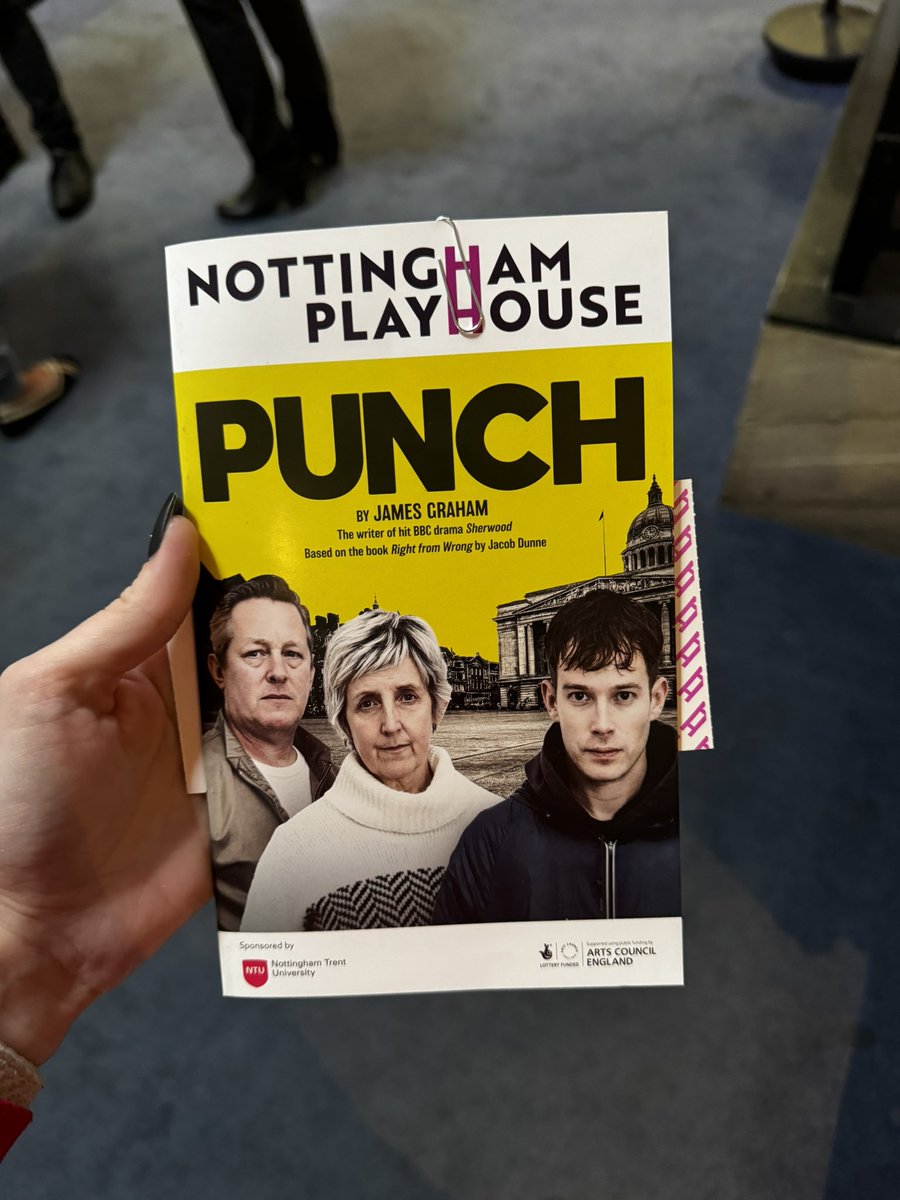 Here in Nottingham for the Punch play. A poignant end to an important week for our one punch awareness campaign.