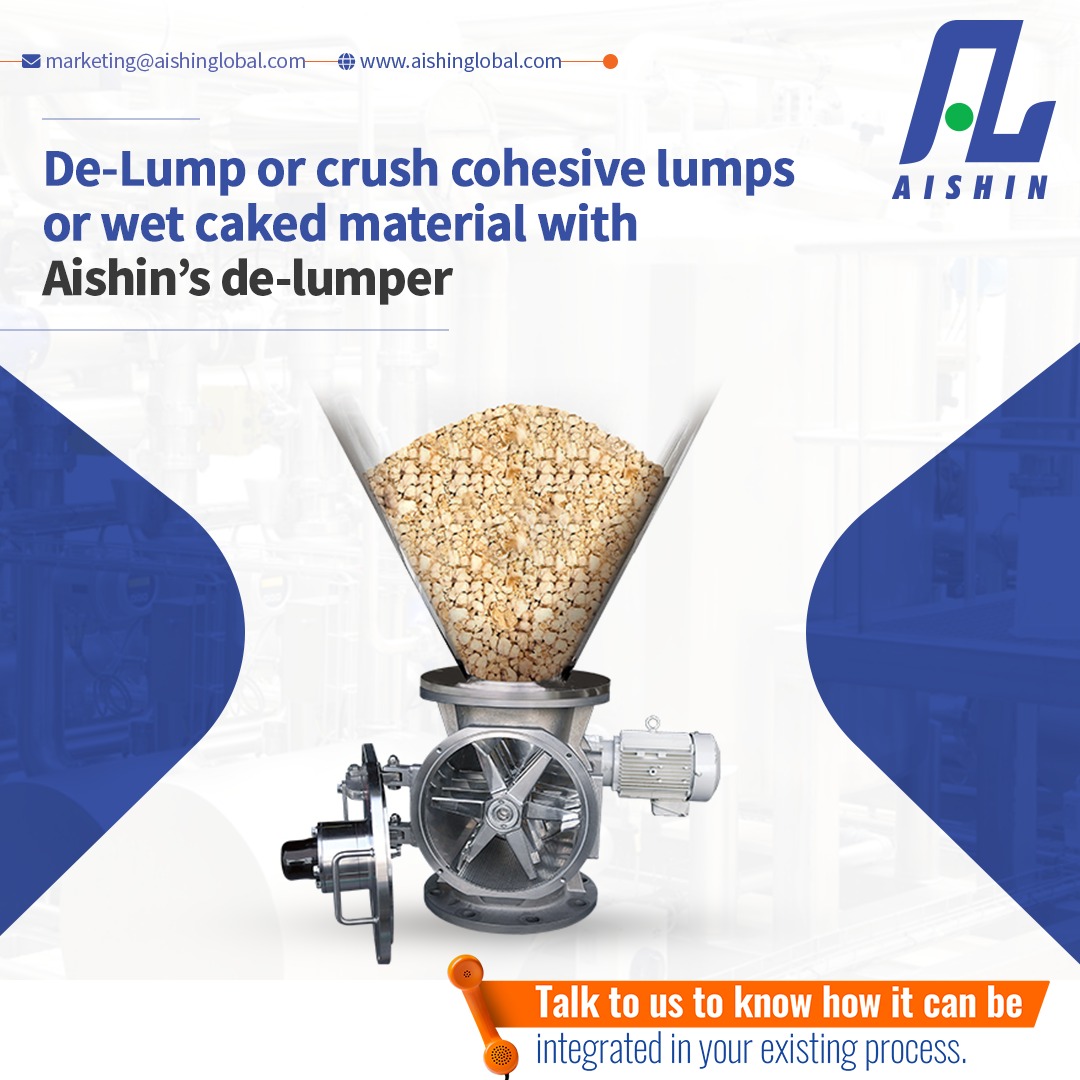 aishin_01's tweet photo. Aishin's Lump Breaker is engineered to efficiently crush lumps and wet cakes, ensuring reduced particle size for your materials. Whether your products are coarse or fine, Aishin's Lump Breaker is equipped to assist.

#LumpBreaker #MaterialHandling #JapaneseEngineering https://t.co/FVSfQc0DDe