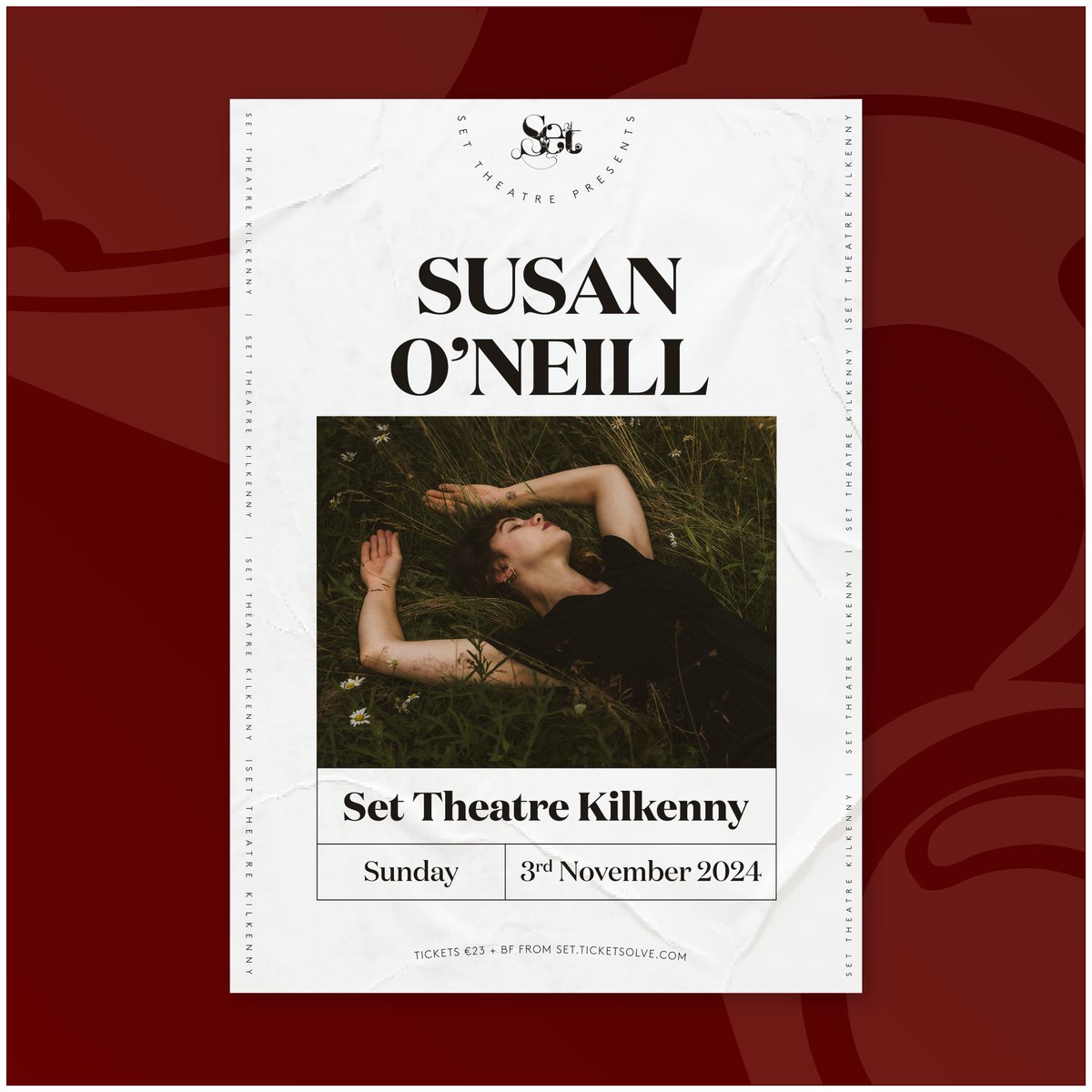 𝗢 𝗡 • 𝗦 𝗔 𝗟 𝗘 • 𝗡 𝗢 𝗪 Susan O'Neill Sunday 3 November Set Theatre Kilkenny Tickets set.ticketsolve.com/ticketbooth/11…