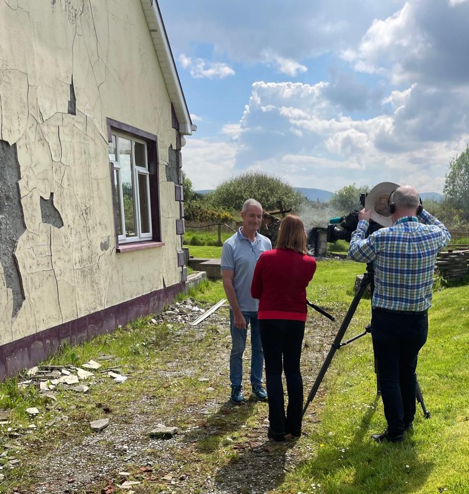 @rtenews Theresa Mannion reports from #Donegal about the harsh reality of being caught in the #defectiveconcretecrisis. Homeowners' testimonies expose the truth that this catastrophe is far from sorted. Broadcast is believed to be 6pm RTE1 News TONIGHT. Many thx to all involved.
